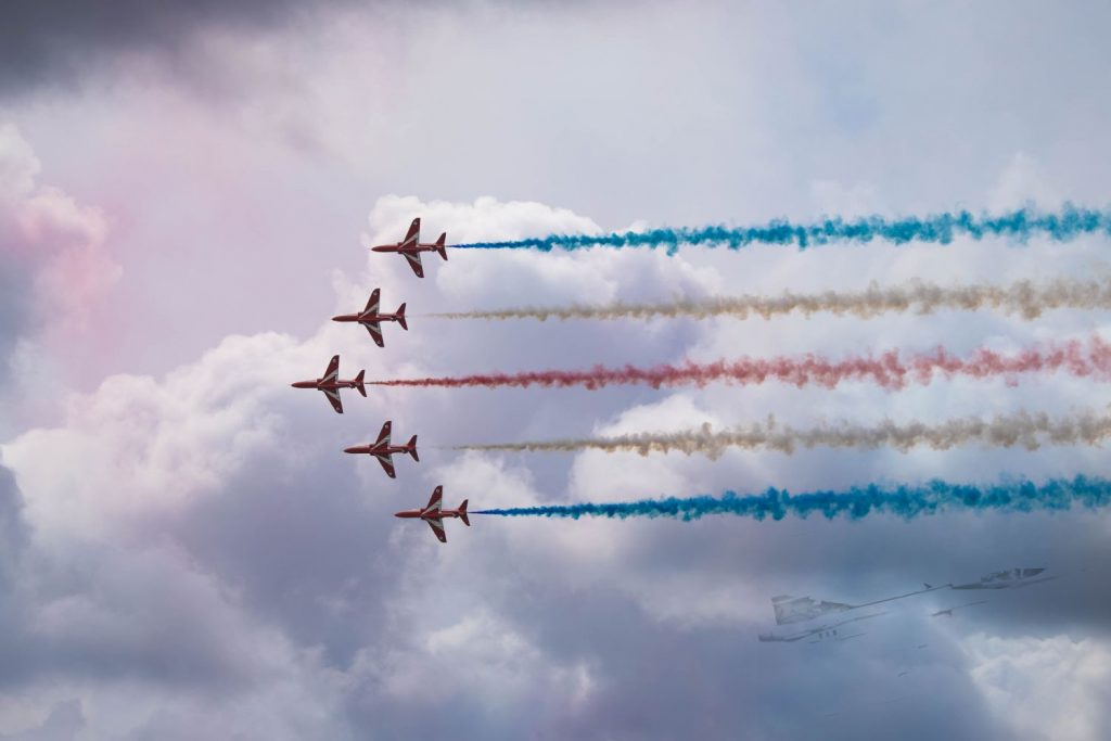 Red Arrows Royal Airforce